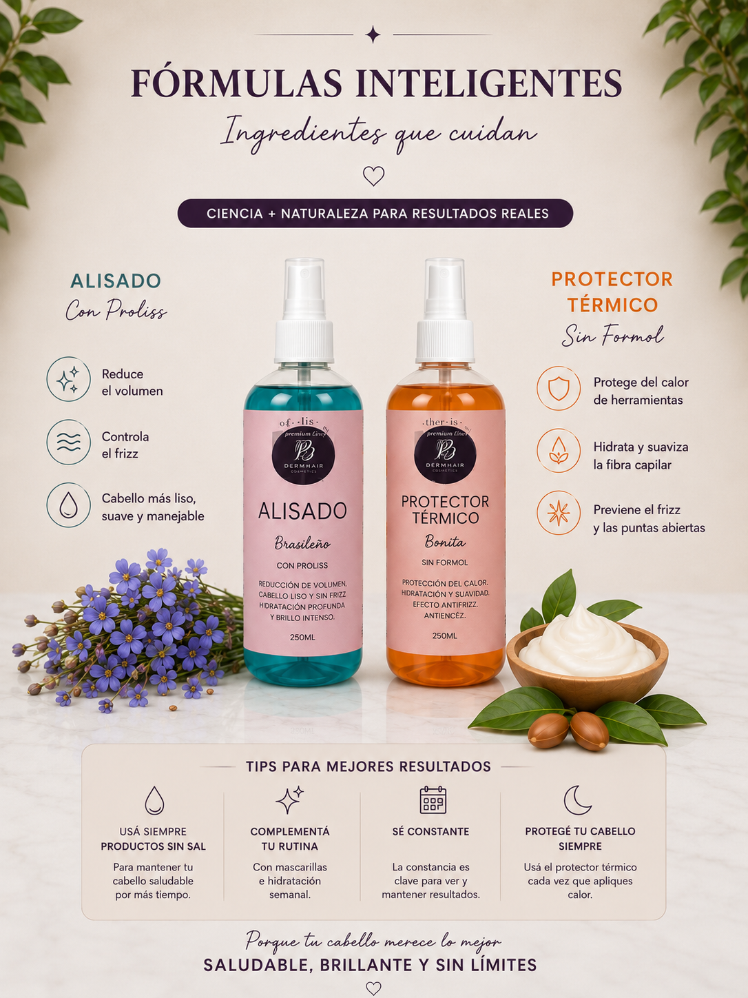 ✨ KIT LACIO PERFECTO – Alisado + Protector Térmico ✨
